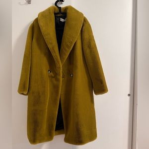 NWT Mango Faux Fur Coat